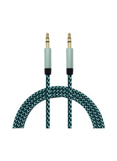 NIBEMINENT 3.5MM Jack Male To Car Aux Auxiliary Cord Stereo Audio Cable For Phone iPod Blue/Black  - Image 1