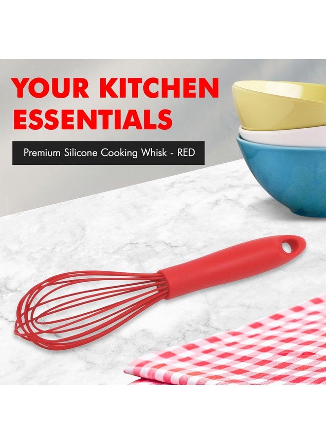 Chef Craft Red : Chef Craft Chef Craft Red Silicone Wire Whisk, 10.75", Red  - Image 2