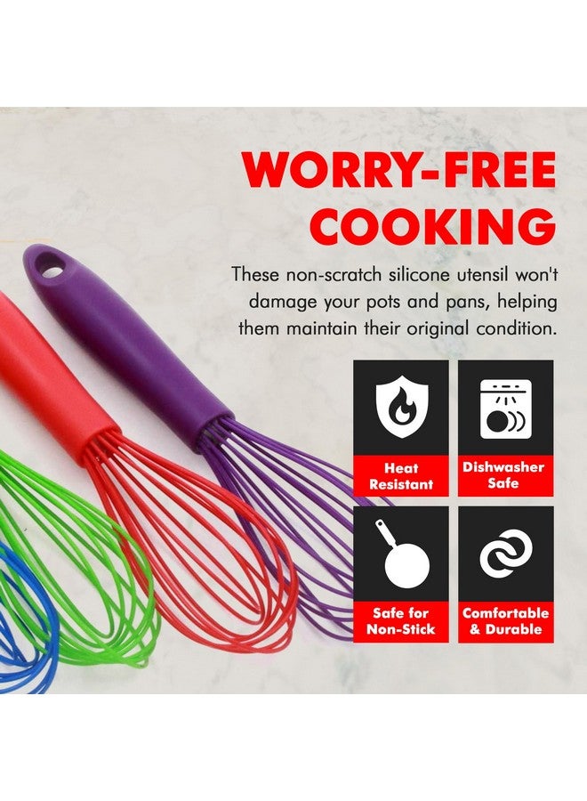 Chef Craft Red : Chef Craft Chef Craft Red Silicone Wire Whisk, 10.75", Red  - Image 3