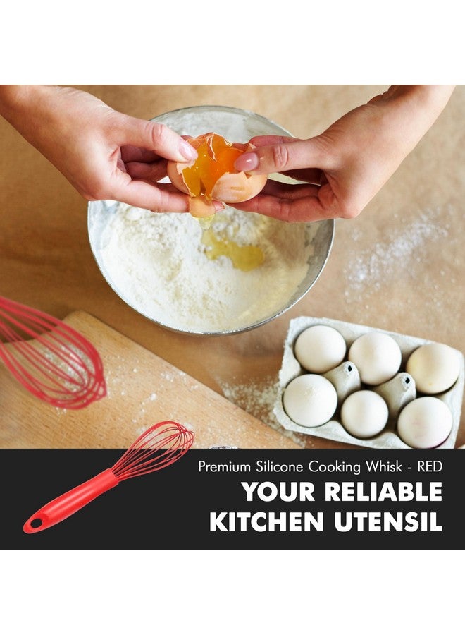 Chef Craft Red : Chef Craft Chef Craft Red Silicone Wire Whisk, 10.75", Red  - Image 5