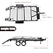 HOPLEX 118 124 RC Trailer Metal DualAxle Flatbed RC Trailer with LED Taillight Hook Hitch for TRX4M Axial SCX24 FMS FCX24 118 124 RC Crawler Upgrade - Image 4