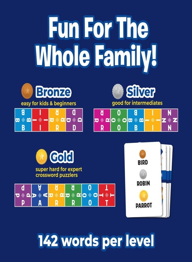 The Uzzle Crossico by Uzzle Games - Family Games for Children & Adults, Crossword Puzzle Word Games - A Thrilling Classic Game with a Twist, 2-4 Players, for Ages 8+ - Image 3