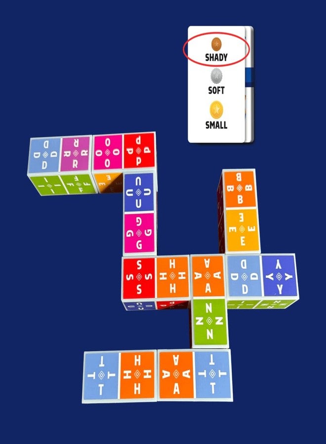 The Uzzle Crossico by Uzzle Games - Family Games for Children & Adults, Crossword Puzzle Word Games - A Thrilling Classic Game with a Twist, 2-4 Players, for Ages 8+ - Image 5