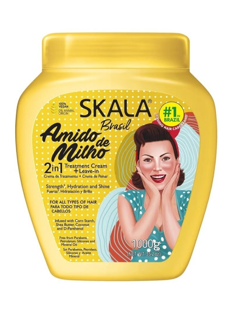Skala Amido de Milho Moisturizing Hair Cream 1000g
