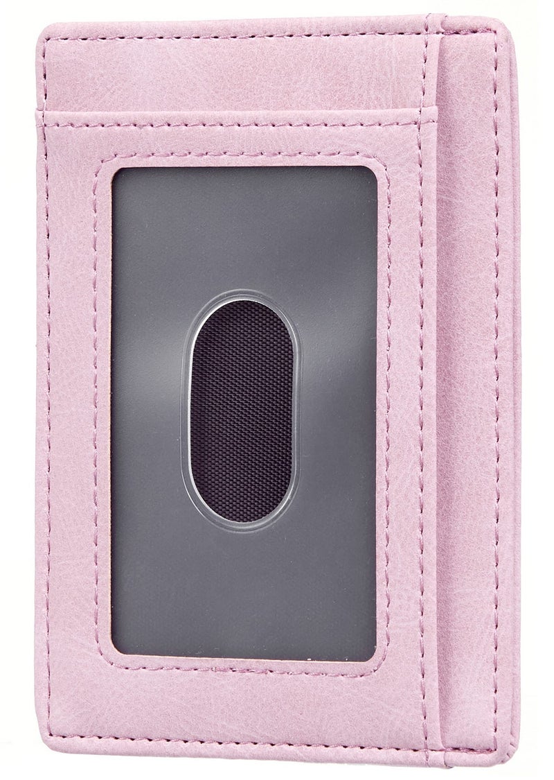 Travelambo Slim Wallet Front Pocket Minimalist Leather RFID Blocking Medium Size - Image 3