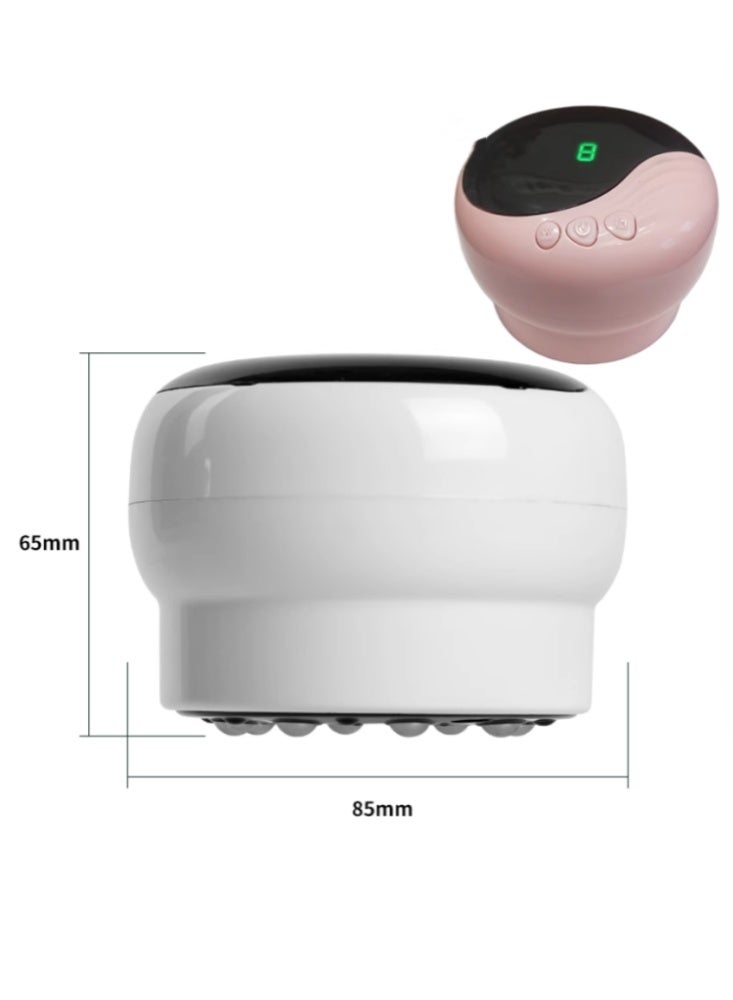 Intelligent Electric Scraping Instrument For Household Cupping, Universal Body Dredging, Meridian Brushing, Back And Abdomen Massage, Divine Tool White - Image 4