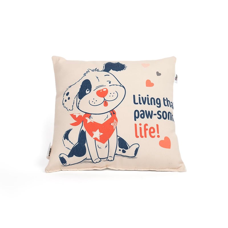 Zigly Lifestyle Canvas Cushion Pillow Snout Squad Print31cm Square - Image 1