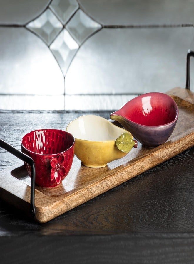 Abbott Collection Small Pomegranate Shaped Bowl - Ceramic (4.5" L) - Image 5