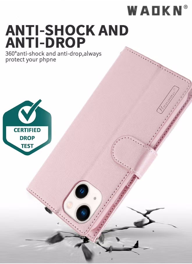 WAOKN - iPhone 15 Plus Case,Wallet Case Compatible with iPhone 15 Plus, Zipper Case with RFID Blocking Card Holder Slots, Flip PU Leather Phone Shell Shockproof Cover for iPhone 15 Plus 6.7 Inch - Image 1