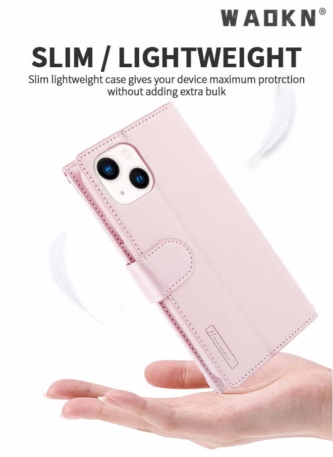 WAOKN - iPhone 15 Plus Case,Wallet Case Compatible with iPhone 15 Plus, Zipper Case with RFID Blocking Card Holder Slots, Flip PU Leather Phone Shell Shockproof Cover for iPhone 15 Plus 6.7 Inch - Image 1