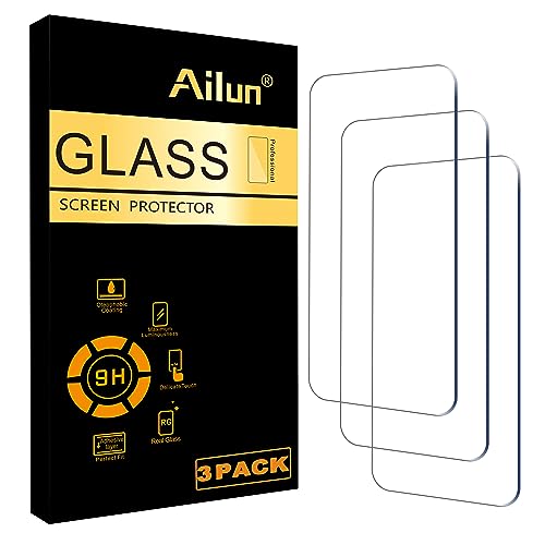 Ailun Screen Protector for iPhone 16 / iPhone 15 / iPhone 15 Pro [6.1 Inch] Display 3 Pack Tempered Glass, Dynamic Island Compatible, Case Friendly [Not for iPhone 16 Pro 6.3 Inch]. - Image 1
