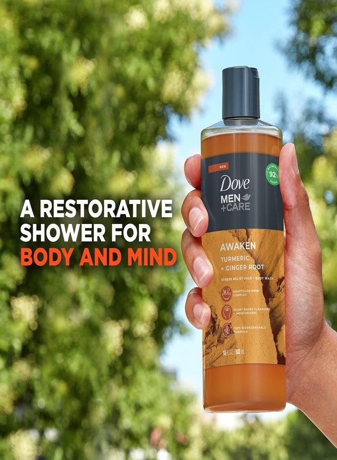 Dove Men+Care DOVE MEN + CARE Face + Body Wash For Men Awaken Turmeric + Ginger Root 18 oz 4 Count - Image 2
