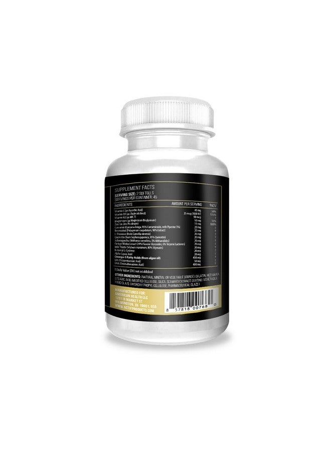 ACTIF دعم ميغا أكتيف كلوتو مع 15+ عامل متقدم لدعم طول العمر - غير معدّل وراثيًا، مصنوع في الولايات المتحدة، 90 حبة - Image 3