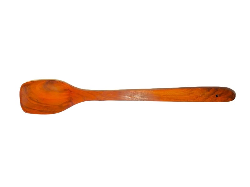 A2Z Appliances Store Spoon for Soup Cooking Serving Stirring Multipurpose Spoon Wooden 33cm Long Handle Ladle Neem Wood Kitchen Utensil for Cooking and Serving  - Image 2