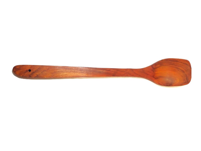 A2Z Appliances Store Spoon for Soup Cooking Serving Stirring Multipurpose Spoon Wooden 33cm Long Handle Ladle Neem Wood Kitchen Utensil for Cooking and Serving  - Image 4