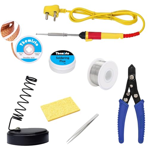 THEMISTO - built with passion Themisto Beginners 8 In 1 Corded_electric Soldering Iron Kit - Image 1