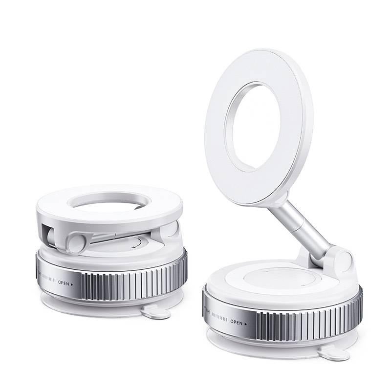 Car Phone Holder Magnetic for Universal Fit White finish for Weekend Trips - Image 1
