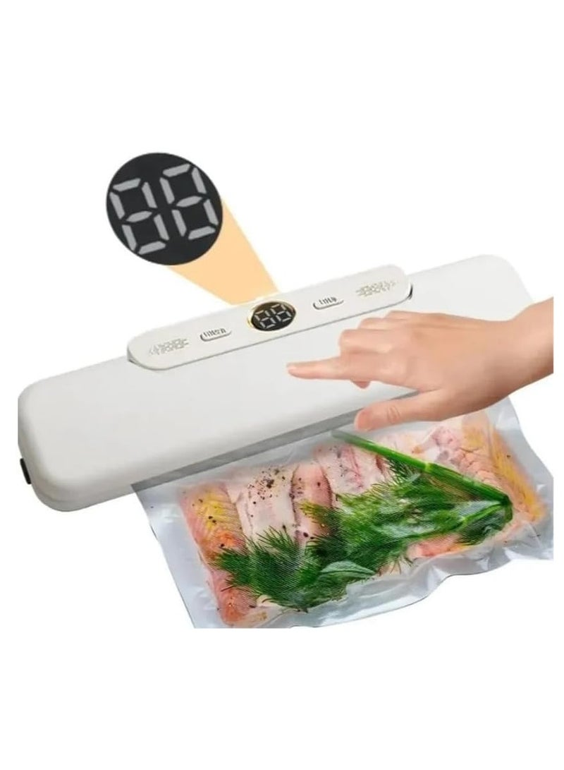 DENX 120W Vacuum Sealer Machine 60 Kpa Vacuum degree With Automatic Shut-Off System For food preservation with thermal sealing of bags + 10, DX1782 - Image 3
