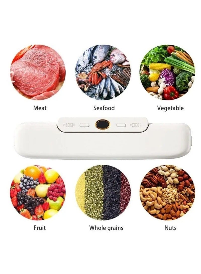 DENX 120W Vacuum Sealer Machine 60 Kpa Vacuum degree With Automatic Shut-Off System For food preservation with thermal sealing of bags + 10, DX1782 - Image 5