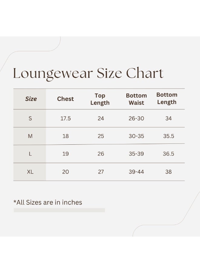Silk N Love Pack of 2 – T-Shirt Top + Trouser Pant – Pink Quiet Printed PJ Set for Ladies Women Girls Nightwear Sleepwear Loungewear Pyjama Set - Image 5