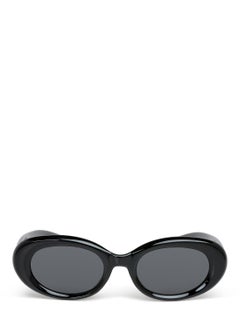 London Rag Metallic Stars Oval Sunglasses in Black  - Image 1