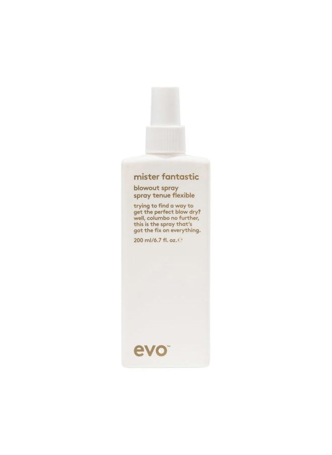 EVO Mister Fantastic Blowout Spray - Improves Style, Builds Body & Reduces Blow-Drying Time - Heat Protection Styling Spray - 200ml / 6.8fl.oz  - Image 1