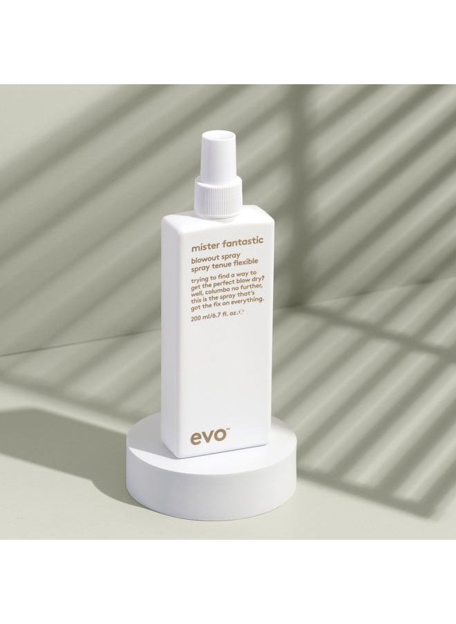 EVO Mister Fantastic Blowout Spray - Improves Style, Builds Body & Reduces Blow-Drying Time - Heat Protection Styling Spray - 200ml / 6.8fl.oz  - Image 4