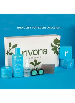 Rivona Naturals Blue and Dew Gift Set | Skincare Gift set of 6 | Created Especially for Birthdays, Anniversaries & All Special Occasions | For Men & Women - pzsku/Z1BD2318978B80181D3D4Z/45/_/1738306967/18fa8e24-1df2-497f-9108-399f7da6b1b6