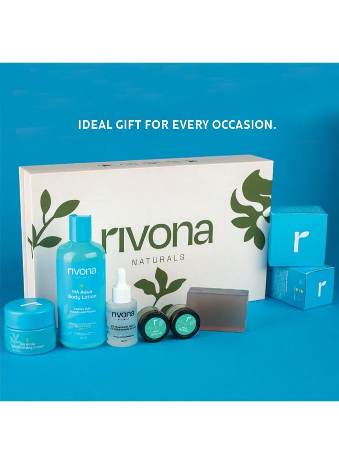 RIVONA NATURALS Rivona Naturals Blue and Dew Gift Set | Skincare Gift set of 6 | Created Especially for Birthdays, Anniversaries & All Special Occasions | For Men & Women  - Image 4