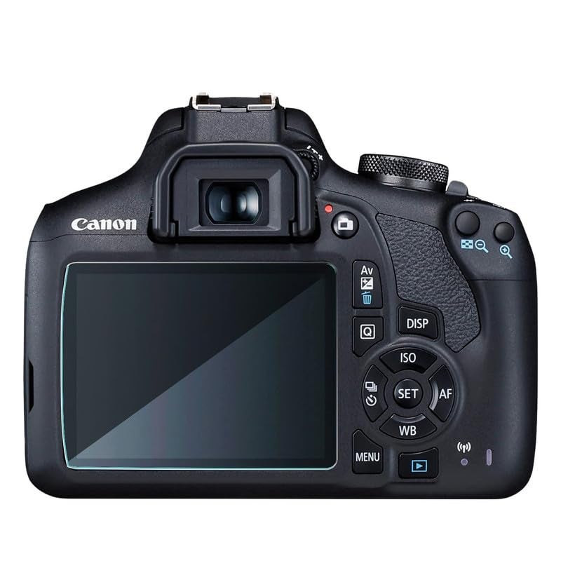 FCS واقي شاشة كاميرا DSLR لكاميرا كانون EOS 1500D، 3 قطع | حماية شفافة مع صلابة 9H - Image 1