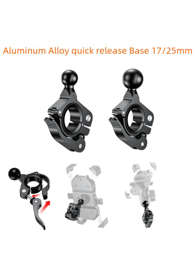Sports Camera Adapter Ball Head 25mm Mobile Phone Bracket Pipe Clamp Fixed Base One Inch Double Ball Head Bar Accessories-Color:R8A Short Expansion Ball Joint M10 - Image 4