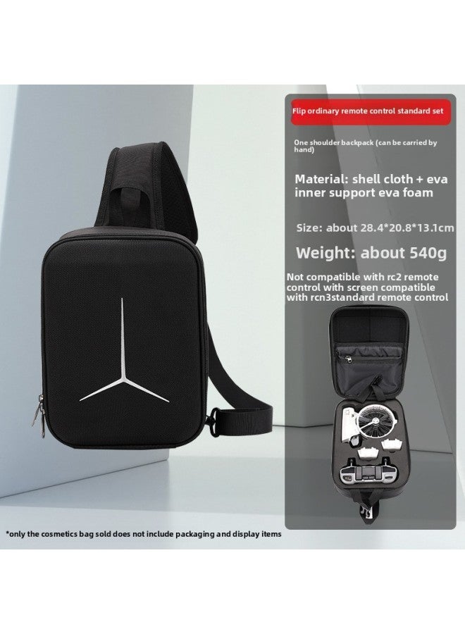 BKANO Is Suitable For DJI FLIP Storage Bag For DJI FLIP Ordinary Remote Control Hard Shell Chest Bag Backpack Accessories-Color:Flip Ordinary Remote Control Chest Bag-Size:28.4*20.8*13.1cm  - Image 1