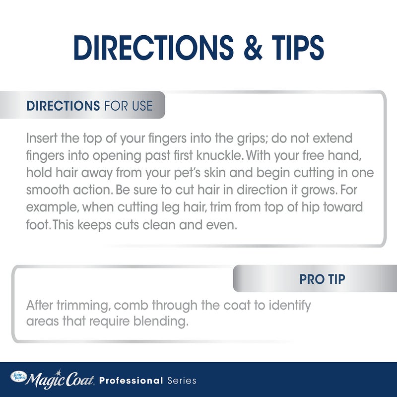 Four Paws Magic Coat Professional Series All-in-One Finishing Shears for Dogs, Dog Grooming Scissors, 1 Count - Image 5
