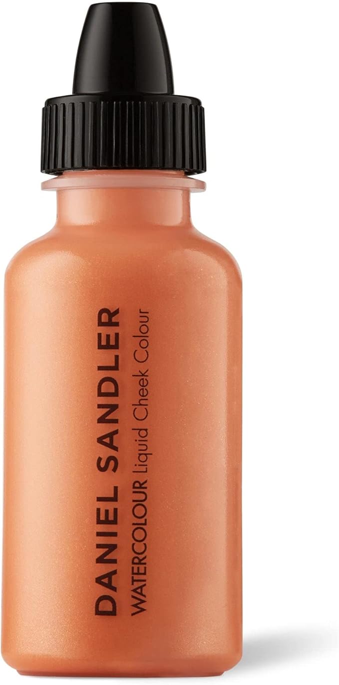 Daniel Sandler WATERCOLOUR LIQUID ILLUMINATOR ROSE GLOW 15ml Liquid Shimmer Makeup Highlighter OilFree Lightweight Buildable LongLasting for Cheeks Lips Eyes - Image 1