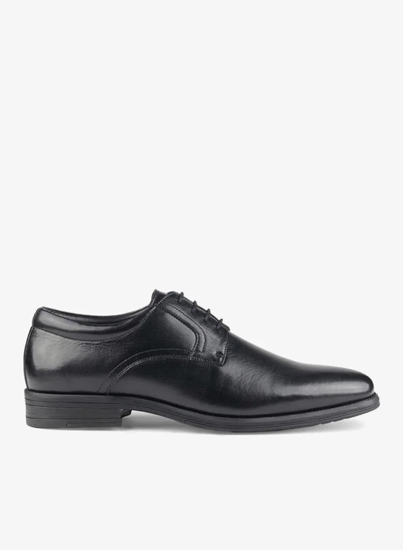 LBL by Shoexpress BLACK Men Lace-Up Leather Derby Shoes for Men | Best Price UAE