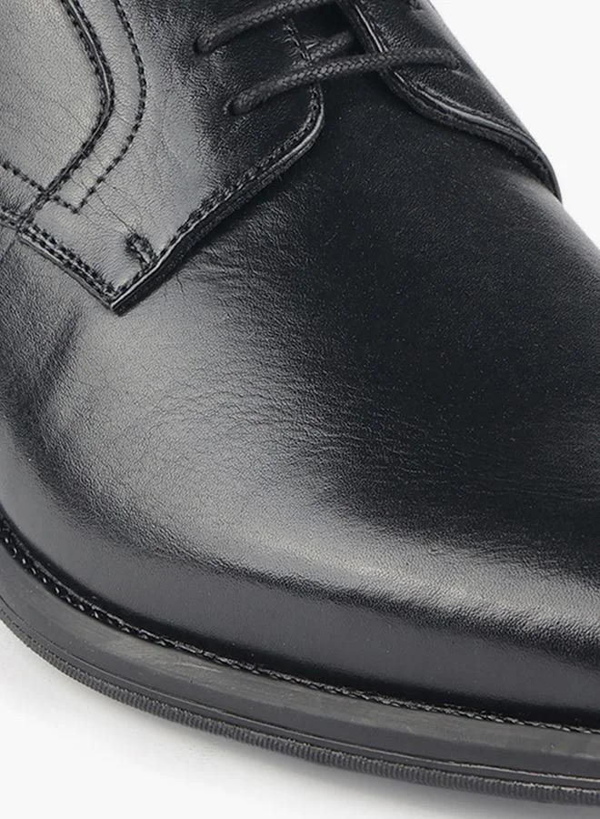 LBL By Shoexpress BLACK Men Lace-Up Leather Derby Shoes for Men | Best Price UAE