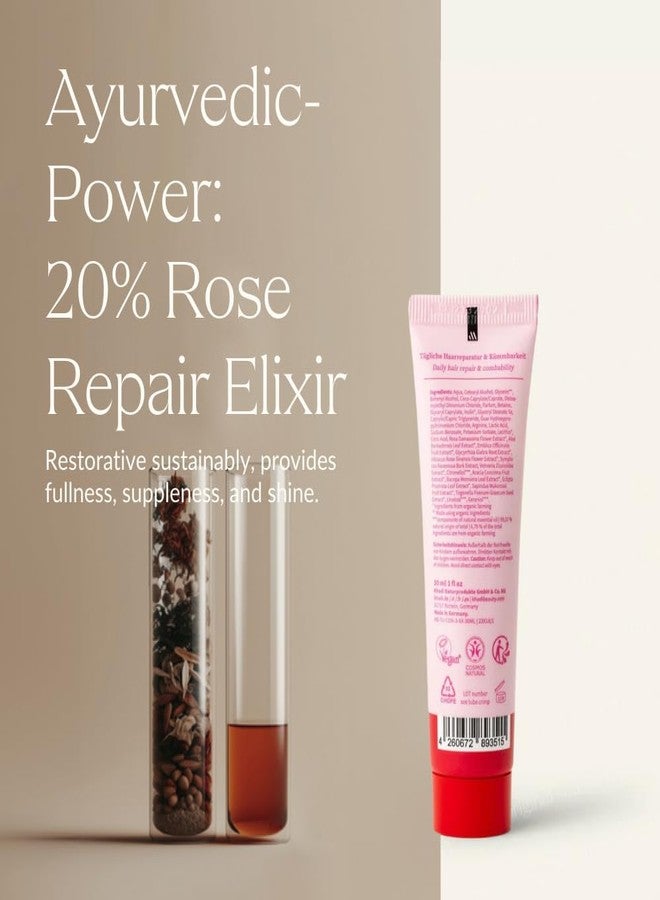 KHADI ROSE REVOLUTION Ayurvedic Repair Conditioner - Travel size - Immediate combability & weightlessness for daily care - 100% natural & vegan - 1.0 fl oz - Image 4