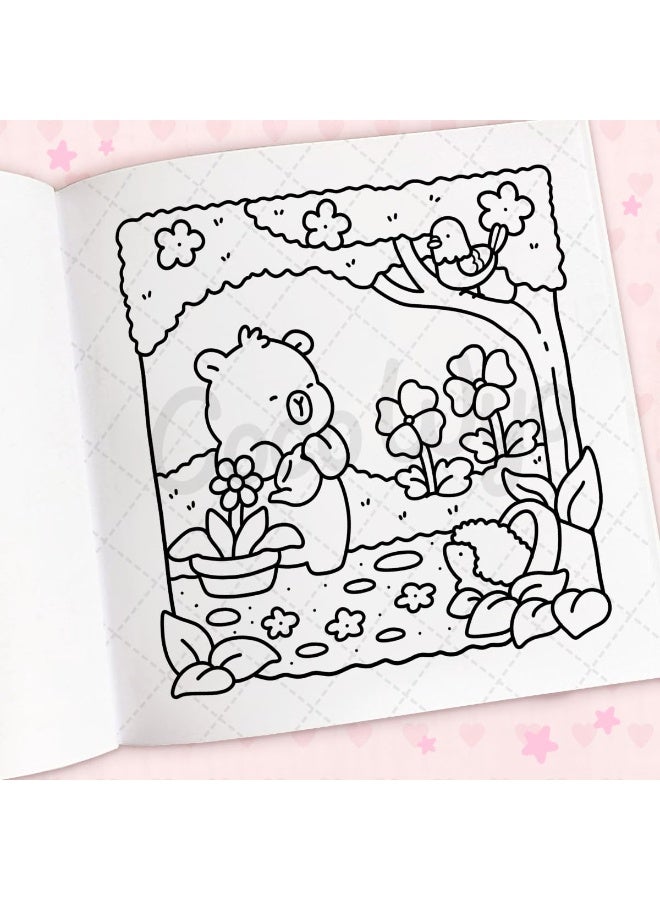 كتاب تلوين "كوزي كيوتيز" للكبار والصغار - Image 5