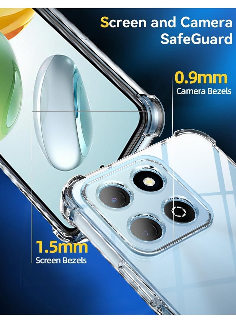 Case Compatible with Honor X7c 4G, Soft Bumper Anti-Scratch TPU Phone Cover Transparent Phone Case for Honor X7C