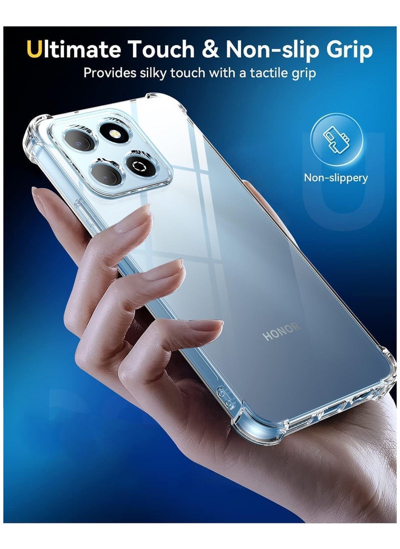 Case Compatible with Honor X7c 4G, Soft Bumper Anti-Scratch TPU Phone Cover Transparent Phone Case for Honor X7C