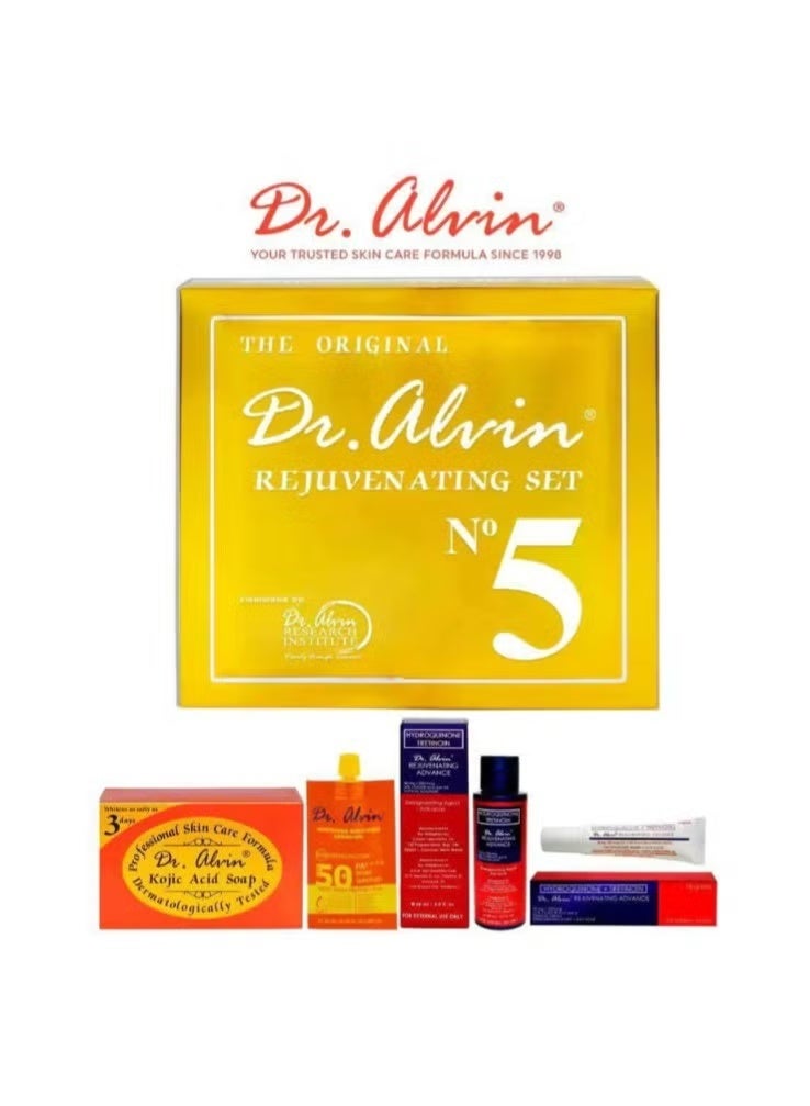 Dr. Alvin The Original Rejuvenating Set No 5 Whitening Anti-Acne Skin Care Kit