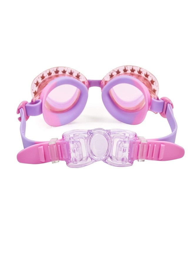 Bling 2O Girls' Purple Rockstar Kids Swimming Goggles (Ages 3+ up) - UV Protection, Latex-Free, 100% Silicone Material - Includes Anti-Fog & Adjustable Head Strap - Image 3