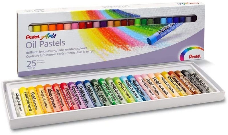Pentel 25 Color Oily Pastel Chalk PHN25 - Image 2