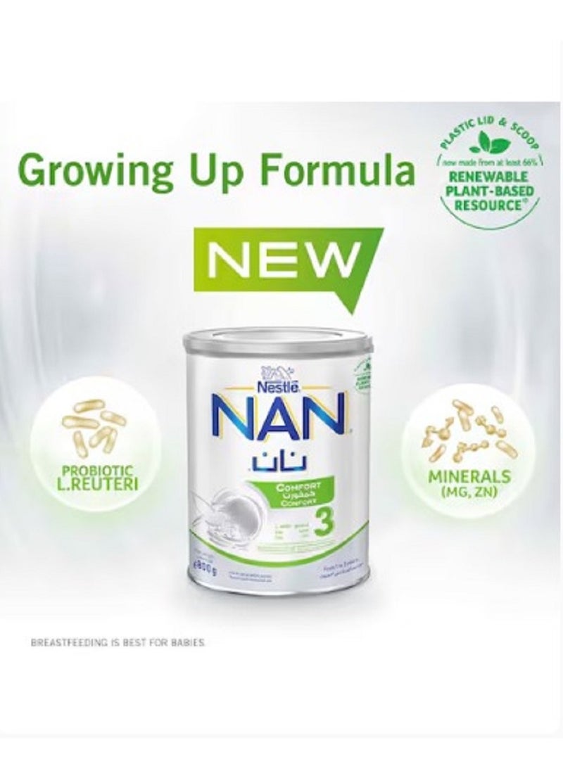 Nestle Nestle Nan Comfort 3 Growing Up Formula Milk 1 to 3 yrs 800g  - Image 2