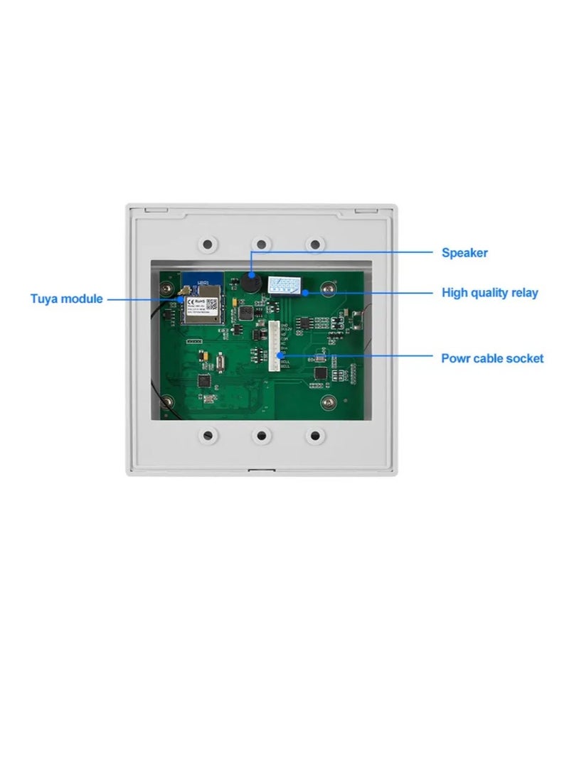 AGYMNX - Tuya Keyboard WiFi Access Control, Standalone Access Controller, Card Reader, Smart App, Door Opener, Keyless Password Lock, NC/NO,WG26, 125KHz - Image 1
