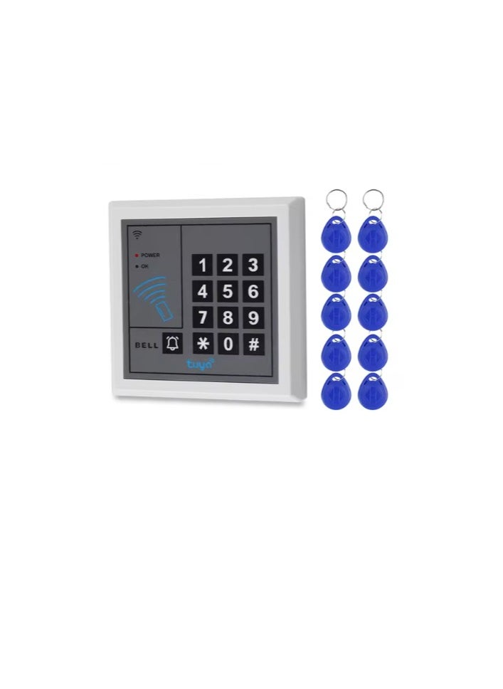 AGYMNX - Tuya Keyboard WiFi Access Control, Standalone Access Controller, Card Reader, Smart App, Door Opener, Keyless Password Lock, NC/NO,WG26, 125KHz - Image 1