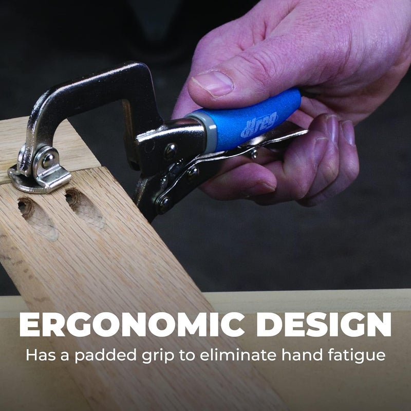 Kreg KHC-MICRO Face Clamp - 2-Inch Pocket-Hole Clamp for Flush Joints - Adjustable Pressure for Precise Woodworking - Works with Pocket-Hole Jigs - Ergonomic - Image 5