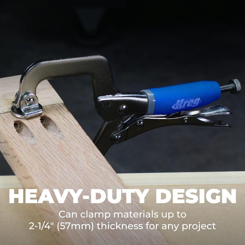 Kreg KHC-MICRO Face Clamp - 2-Inch Pocket-Hole Clamp for Flush Joints - Adjustable Pressure for Precise Woodworking - Works with Pocket-Hole Jigs - Ergonomic - Image 2