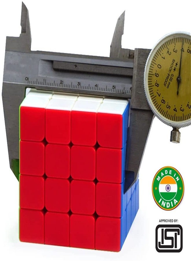 FRATELLI 4X4 Speed Cube - High Speed Sticker Less Magic Puzzle Cube Game Toy Stress Buster Brainstorming Puzzle Cube Made In India - Bis Certified (4X4 Speed Cube), Kids - Image 2