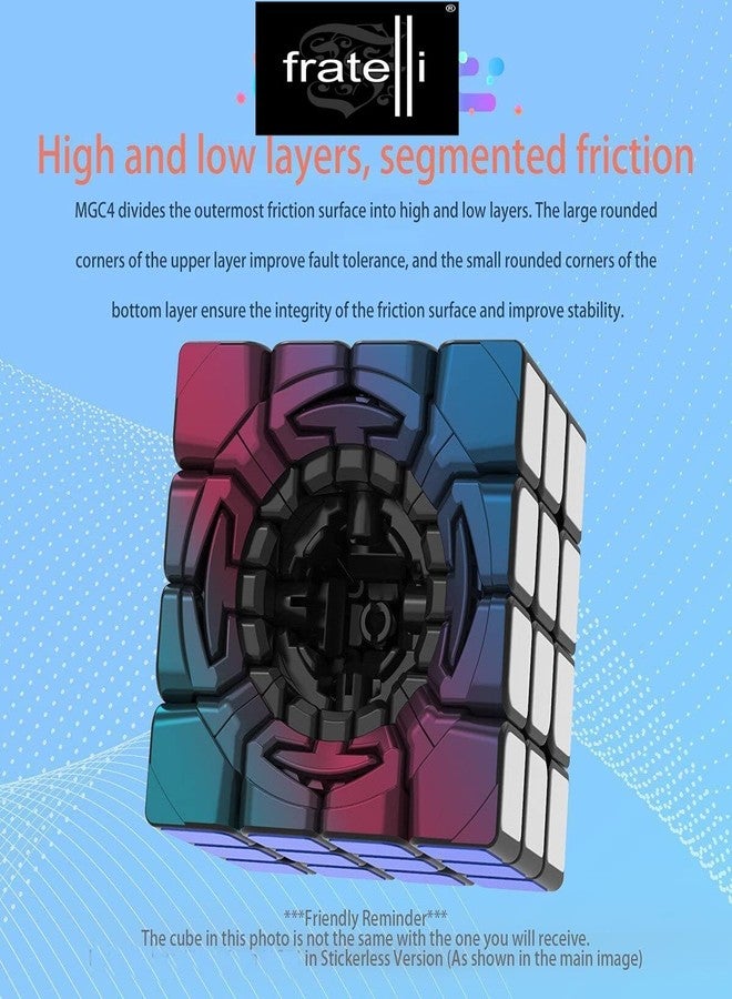 FRATELLI 4X4 Speed Cube - High Speed Sticker Less Magic Puzzle Cube Game Toy Stress Buster Brainstorming Puzzle Cube Made In India - Bis Certified (4X4 Speed Cube), Kids - Image 4